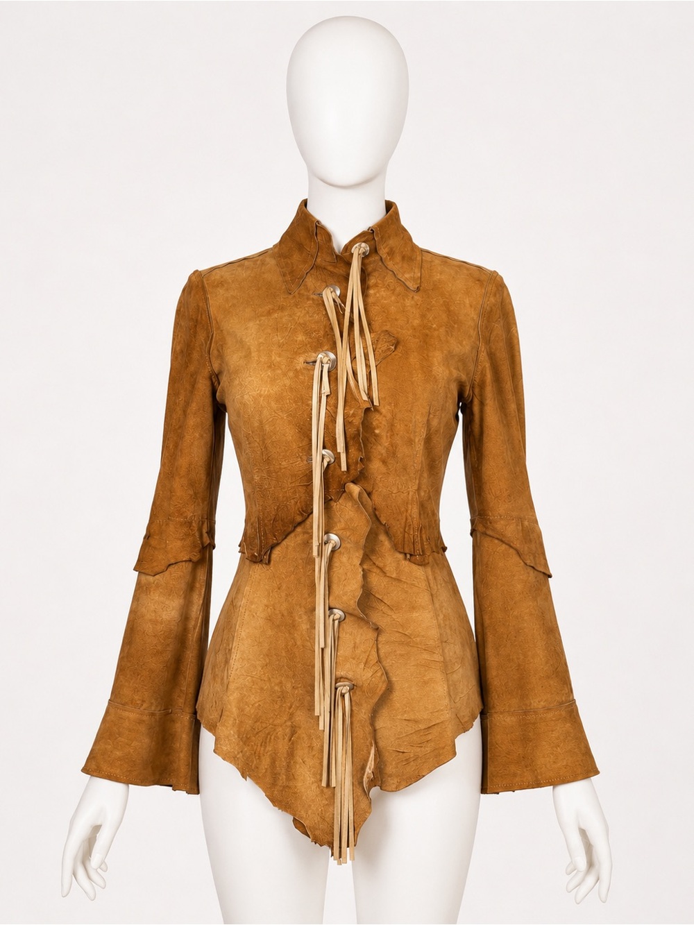 Dolce & Gabbana Vintage SS 2001 Goat Leather Utility Jacket